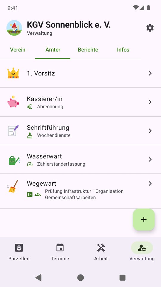 Ämter des Vereins